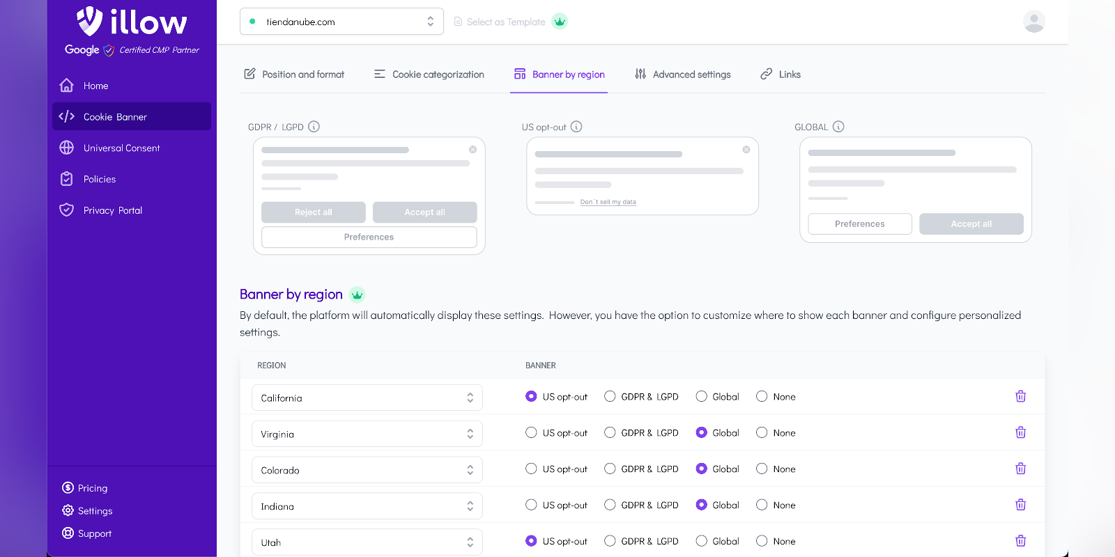 illow Cookie Consent Solution